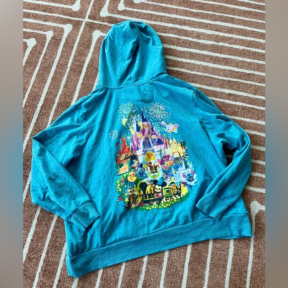 Disney Parks Joey Chou Mickey Walt Castle Full-Zip Hoodie - Picture 2 of 3